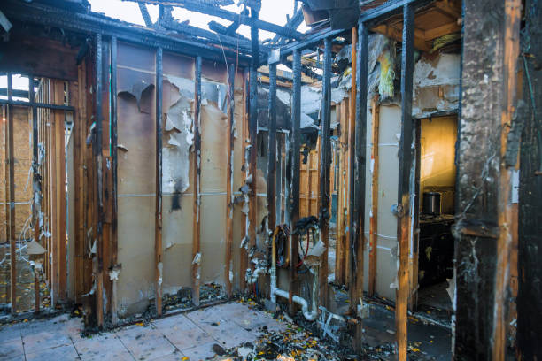 Professional Fire Damage Assessment technician working in Rockville, MN